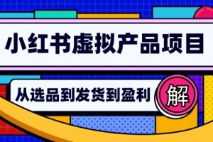 小红书虚拟产品店铺运营指南：从选品到自动发货，轻松实现日躺赚几百