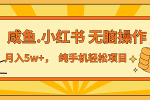 年前暴利项目，7天赚了2.6万，咸鱼,小红书 无脑操作